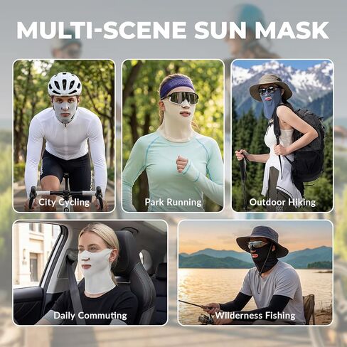 ROCKBROS Neck Gaiter for Men and Women, UPF 50+ Breathable Face Mask,Cooling Neck Scarf for Outdoor, Fishing, Cycling in Kuwait