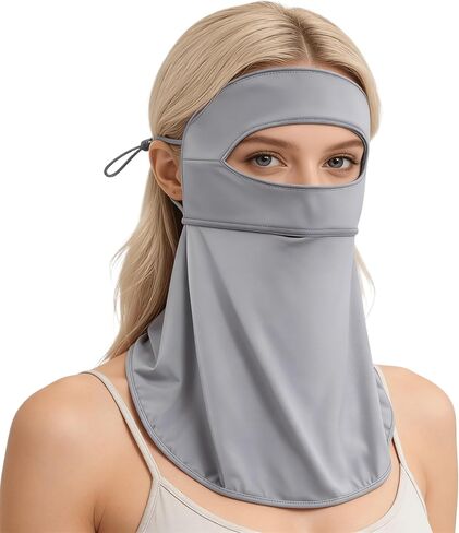 UV-Sun-Protection-Face-Mask for Women Men Cooling Breathable Full Face Masks for Summer Outdoor Sports in Saudi Arabia