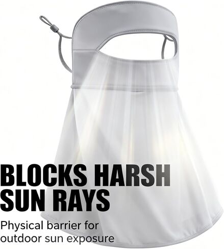 UV-Sun-Protection-Face-Mask for Women Men Cooling Breathable Full Face Masks for Summer Outdoor Sports in Saudi Arabia