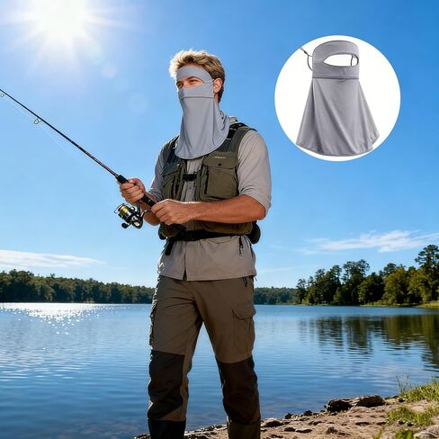 UV-Sun-Protection-Face-Mask for Women Men Cooling Breathable Full Face Masks for Summer Outdoor Sports in Saudi Arabia