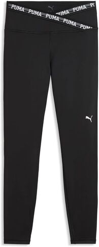 PUMA Womens Strong Cross Front High Waist 78 Leggings Casual - Black in Saudi Arabia
