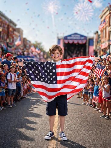 BAKUGOU America Flag Costume Kids Wearable US Flag Cape Outfits Patriotic USA Flag Cape in Saudi Arabia