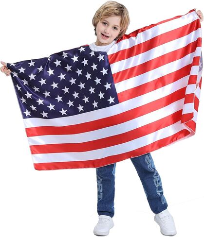 BAKUGOU America Flag Costume Kids Wearable US Flag Cape Outfits Patriotic USA Flag Cape in Saudi Arabia