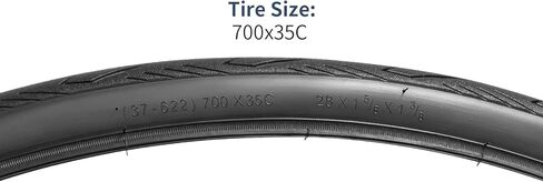 YUNSCM 2-PCS 700C Bike Tires 700x35C/37-622 60TPI and 700C Bike Tubes Schrader Valve with 2 Rim Strips Compatible with 700x33C 700x34C 700 x 35C 700x36C 700x37C Bike Tires and Tubes (W-3107) in Kuwait