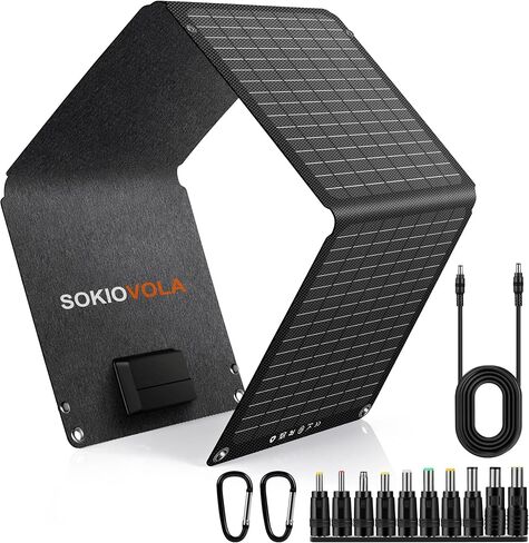50W Portable Solar Panels,Foldable Solar Panel Charger IP68 Waterproof with USB-A and USB-C Ports DC 18V Output for Small Power Station Outdoor Camping RV Trip in Saudi Arabia