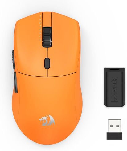 Redragon M816-PRO Wireless Gaming Mouse, 26K DPI Tri-Mode 61G Ultra-Light Mouse Gaming, RGB, 6 Full Programmable Buttons Mice, Software Support, 200Hrs Long Battery Life for PC, Mac in Kuwait