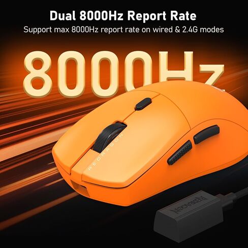 Redragon M816-PRO Wireless Gaming Mouse, 26K DPI Tri-Mode 61G Ultra-Light Mouse Gaming, RGB, 6 Full Programmable Buttons Mice, Software Support, 200Hrs Long Battery Life for PC, Mac in Kuwait