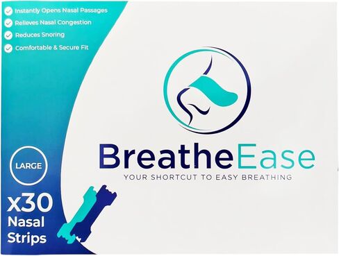 شرائط الأنف 30 قطعة – مساعد طبيعي للتنفس لتسهيل تدفق الهواء ونوم مريح ودعم رياضي – غير طبي ولطيف وفعال in Kuwait