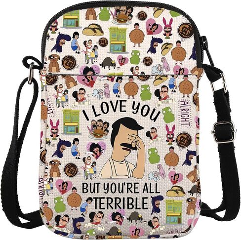 ZJXHPO TV Show Merchandise Cartoon Fans Cross Body Bag I Love You But You’re All Terrible Messenger Bag (Terrible CB) in Kuwait