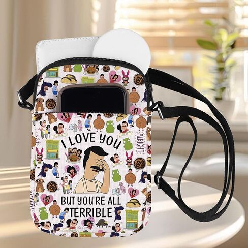 ZJXHPO TV Show Merchandise Cartoon Fans Cross Body Bag I Love You But You’re All Terrible Messenger Bag (Terrible CB) in Kuwait