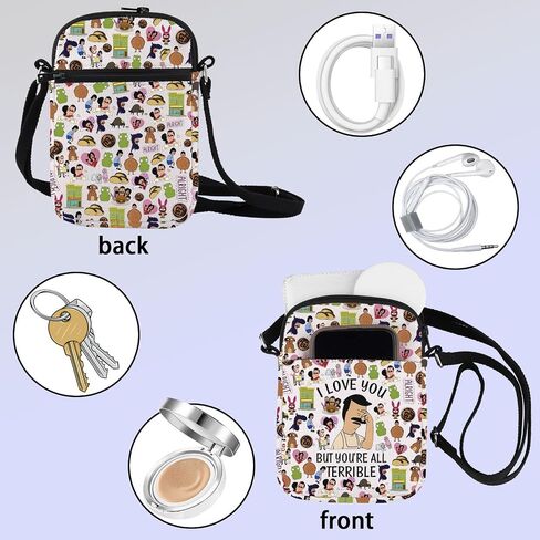ZJXHPO TV Show Merchandise Cartoon Fans Cross Body Bag I Love You But You’re All Terrible Messenger Bag (Terrible CB) in Kuwait
