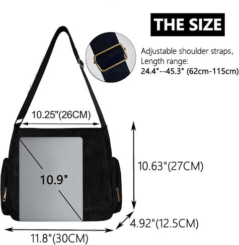 Pattern Messenger Bag Cute Suede Crossbody Bags Women/Men Shoulder Handbags Messenger Purses with Pockets in Saudi Arabia