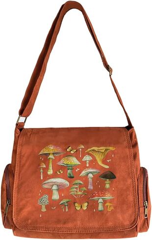 Pattern Messenger Bag Cute Suede Crossbody Bags Women/Men Shoulder Handbags Messenger Purses with Pockets in Saudi Arabia