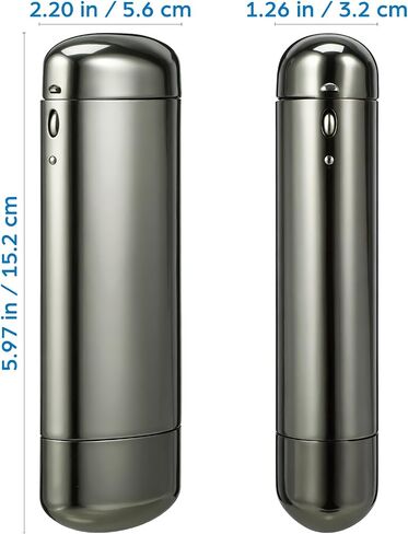 Hard Shell Case Portable Metal Eyeglass Box Lightweight Compact Design Protective Organizer for Travel and Daily Use Gray Finish in Kuwait