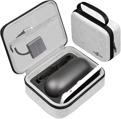 SARLAR Carrying Case for Xreal 1S/One Pro/One/Xreal Air Series AR Glasses, Odorless Felt Hard Shell Organizer for Original Eyewear Case, Beam Pro, HDMI/USB-C Hub, Common eyeglasses, Travel and Storage in Kuwait