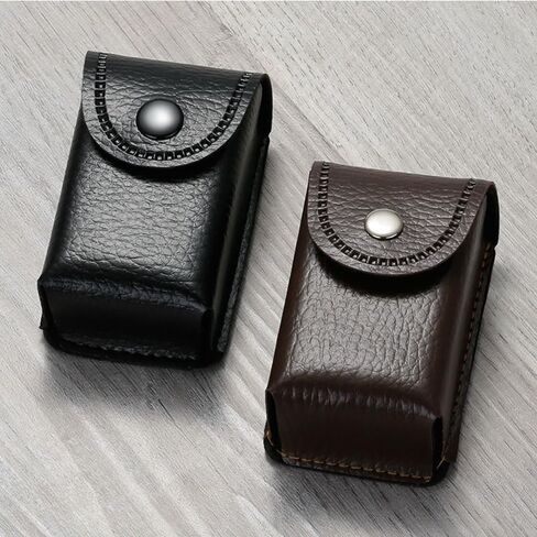 2 Pack Reading Glasses Case with Hard Shell Protective Cover PU Leather Folding Reading Glasses Storage Pouch Belt Bag Protector Organizer for Foldable Readers Pocket Compact Folding Sunglasses in Saudi Arabia