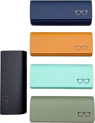 5 PCS Hard Shell Portable Glasses Cases Sunglasses Case Eyeglass Holder Box for Men & Women in Saudi Arabia