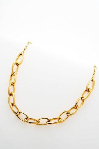 Ted Baker London Corola Contour Chain Necklace for Women (Gold) in Kuwait