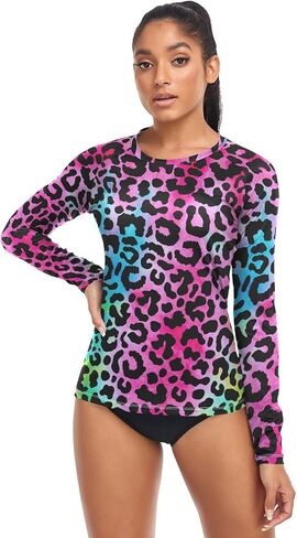 Rash Guard for Women UPF 50+ Swim Shirts Long Sleeve Sun Protection Beach Surfing Swimming Tops in Saudi Arabia