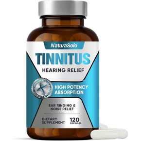 Tinnitus Relief for Ringing Ears, Natural Tinnitus Relief Capsule for Relieve Ear Ringing & Reduce Ear Noise, Improve Sleep, Focus & Hearing Comfort, 120 Capsule in Kuwait
