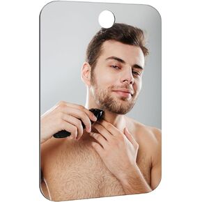 Shower Mirror Fogless for Shaving Anti-Fog Frameless Wall Hanging Makeup,11.02" L x 7.87" W,Darkgrey in Saudi Arabia