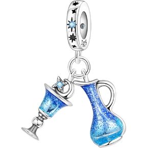 925 Sterling Silver Travel & Lifestyle Themed Charm - Assorted Pendants & Beads for Bracelets in Saudi Arabia