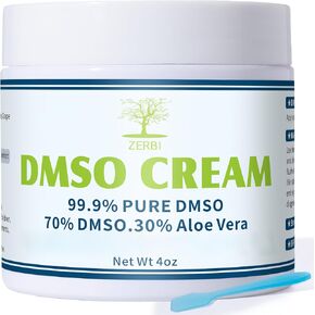 DMSO Cream, 99.9% Pure Pharmaceutical Grade, DMSO & Aloe Vera, Non-greasy Texture, 4 oz in Saudi Arabia
