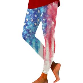 American Flag Leggings for Women High Waisted Legging 4Th of July Outfits Patriotic Printed Stretch Yoga Pants in Saudi Arabia