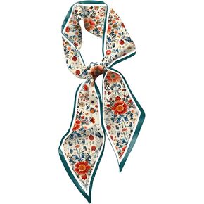 Hair Head Neck Scarf Silk Feeling Long Satin Scarves Aesthetic Cute Decoration for Handbag Women Girls (59 * 6.7'') in Saudi Arabia