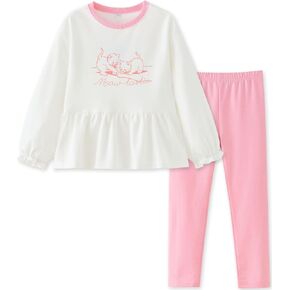 UMELOK Girls 2 Piece Playwear Set Pant and Top Sweatsuit Outfit Clothes in Saudi Arabia