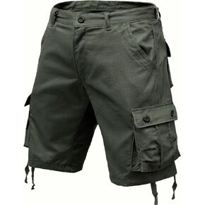 Mens Camo Cargo Shorts Cotton Casual with Multi Pockets Summer Outdoor Work Cargo Shorts Relaxed Fit in Saudi Arabia