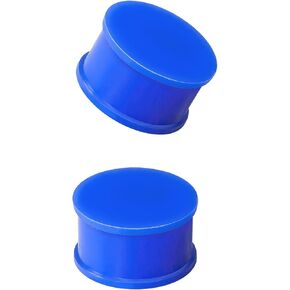 2PCS Colored Ear Gauges Solid Silicone Ear Plugs Double Flared Flesh Stretchers Expander Body Piercing Jewelry for Women Men 8G-1&1/2" 3-38mm in Saudi Arabia