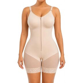Shapewear for Women Tummy Control Fajas Colombianas Postpartum Butt Lifter Body Shaper with Zipper Crotch in Saudi Arabia