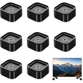 8Pack TV Stand Riser Blocks, Heavy-Duty Stackable Blocks for Raising TV Stand, Rectangular Adjustable Block Lift, Durable Non-Slip Television Elevation Pads for Home and Office in Kuwait