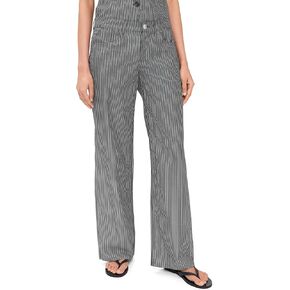 rag & bone Women's Saige Low Rise Stripe Poplin Pants in Kuwait