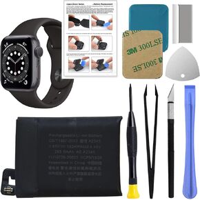 GREEN FUSION New Upgraded Replacement Battery A2552 Compatible with Apple Watch Series 7 (45 mm), Includes Repair Toolkit & Instruction Manual in Kuwait