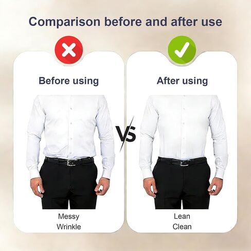 Shirt Stays for Men, No Sock Clips Belt Shirt Stay, 1.2-Inch Wide Skin-Friendly Elastic, Adjustable Waist 30–60 Inches, Keeps Shirts Tucked All Day, Discreet for Work & Uniform in Saudi Arabia
