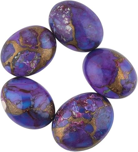 5pcs, Genuine Turquoise Gemstone, Assorted Cabochon Stone, DIY Jewelry Making, Wholesale Loose Supply, Chakra Healing Crystal, Wire Wrapping, Birthstone, Gem Collection in Saudi Arabia