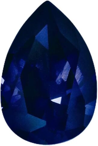 Sonia Jewels Created Sapphire Blue September Gemstone, Blue, 9X6MM PEAR in Kuwait