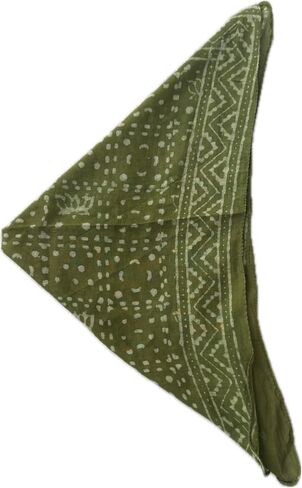 100% Cotton Bandana for Women – Soft Handmade Print Head Scarf, Square Hair Wrap, Lightweight Neck Scarf, Vintage Printed Headband, Multi-Purpose Hair Accessory for Daily Wear, Travel & Styling in Kuwait