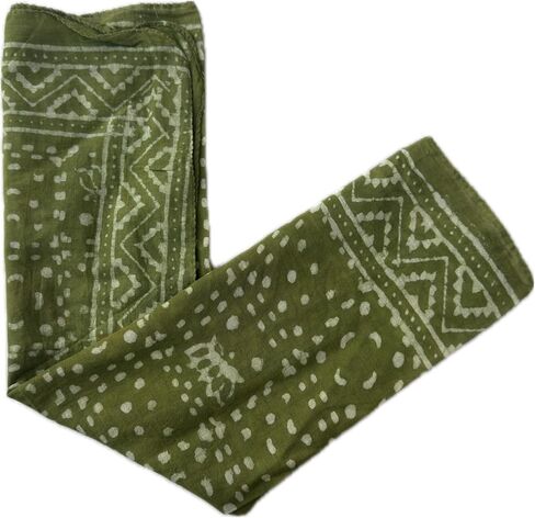 100% Cotton Bandana for Women – Soft Handmade Print Head Scarf, Square Hair Wrap, Lightweight Neck Scarf, Vintage Printed Headband, Multi-Purpose Hair Accessory for Daily Wear, Travel & Styling in Kuwait