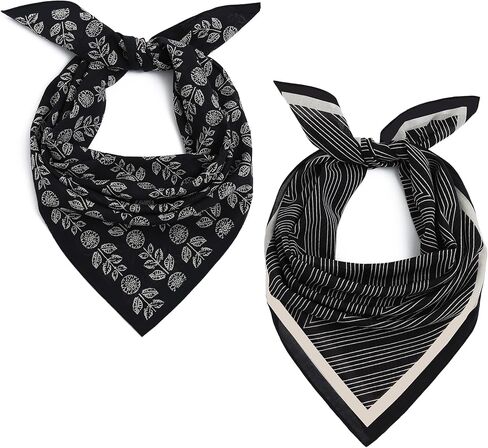 Isurrender Soft 100% Cotton Large 25"× 25" Bandana for Women & Men Multi-purpose Lightweight Neck Wraps Headband Scarf in Saudi Arabia