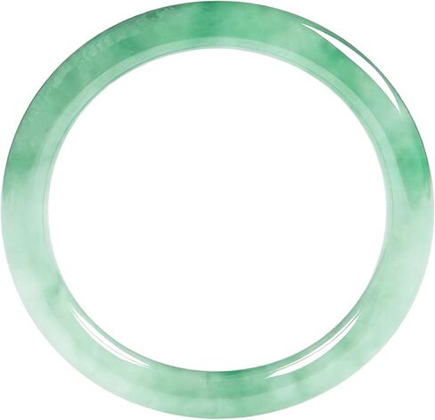 Green Women's Bangle Bracelet Fashion Jadeite Retro Simple Parties Good Luck Bangle Valentine Jewelry Gift 2.4"/62mm (Green, Love) in Saudi Arabia