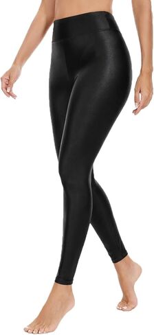 Hody Lovy Womens Black Leggings for Gym Workout High Waisted Tummy Control Yoga Pants in Saudi Arabia