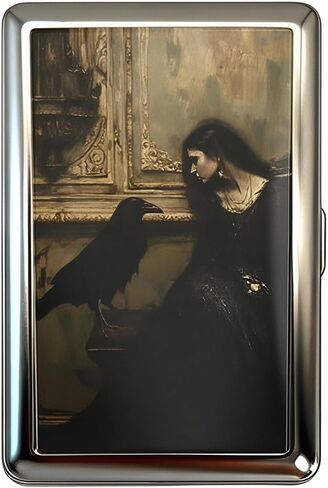 Vintage Art Deco Versatile Card & Cash Case, Slim Metal Card Holder with Floral Pattern, Portable Hard Shell Wallet for Cards/Cash/ID in Saudi Arabia