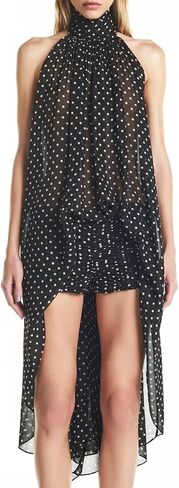 Women's Flowy Asymmetrical Halter Top Y2K Boho Sleeveless High Neck Sheer Chiffon Blouse for Casual Dressy Going Out in Kuwait