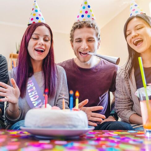 Aprince Kpop Birthday Girl Sash Glitter Accessories Purple Party Favor Supplies and Decorations for Women Happy Birthday Sash for Sweet 16 18th 21st Gifts in Saudi Arabia