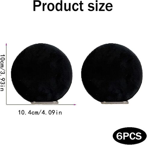 6Pcs Magnetic Mouse Ears for Hats, Mouse Ears Magnetic Ears For Caps Detachable Ear Clips, Hat Accessories Decor Gift for Baseball Caps, Trucker Hats, Hoodies in Saudi Arabia