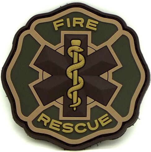Multicam EMT Paramedic Firefighter Fire Rescue PVC Patch in Saudi Arabia