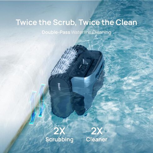 Beatbot AquaSense Pro Pool Robot, Cordless Pool Vacuum for Inground Pools, Clarifies Water, Skims Water Surface, Surface Parking, Intelligent Path Optimization, Up to 3,299 Sq.ft - Navy Blue in Kuwait